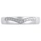 Revere 9ct White Gold 0.06ct tw Diamond Wishbone Ring