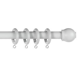 Argos Home Grey Wooden Fixed Curtain Pole - 180cm