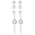 Lipsy Silver Colour Crystal Multi Pack Earrings