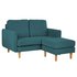 Argos Home Remi 2 Seater Fabric Chaise in a Box - Teal