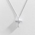 Revere Silver Cubic Zirconia Cross Pendant Necklace