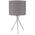 Argos Home Tripod Table Lamp - Chrome & Grey