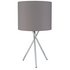 Argos Home Tripod Table Lamp - Chrome & Grey