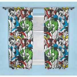 Disney Marvel Comics Unlined Pencil Pleat Curtains