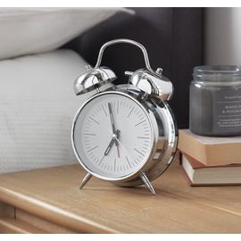 Constant Twin Bell Alarm Clock - Silver