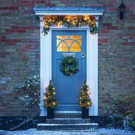 Argos Home Set of 4 Outdoor Wreath Garland