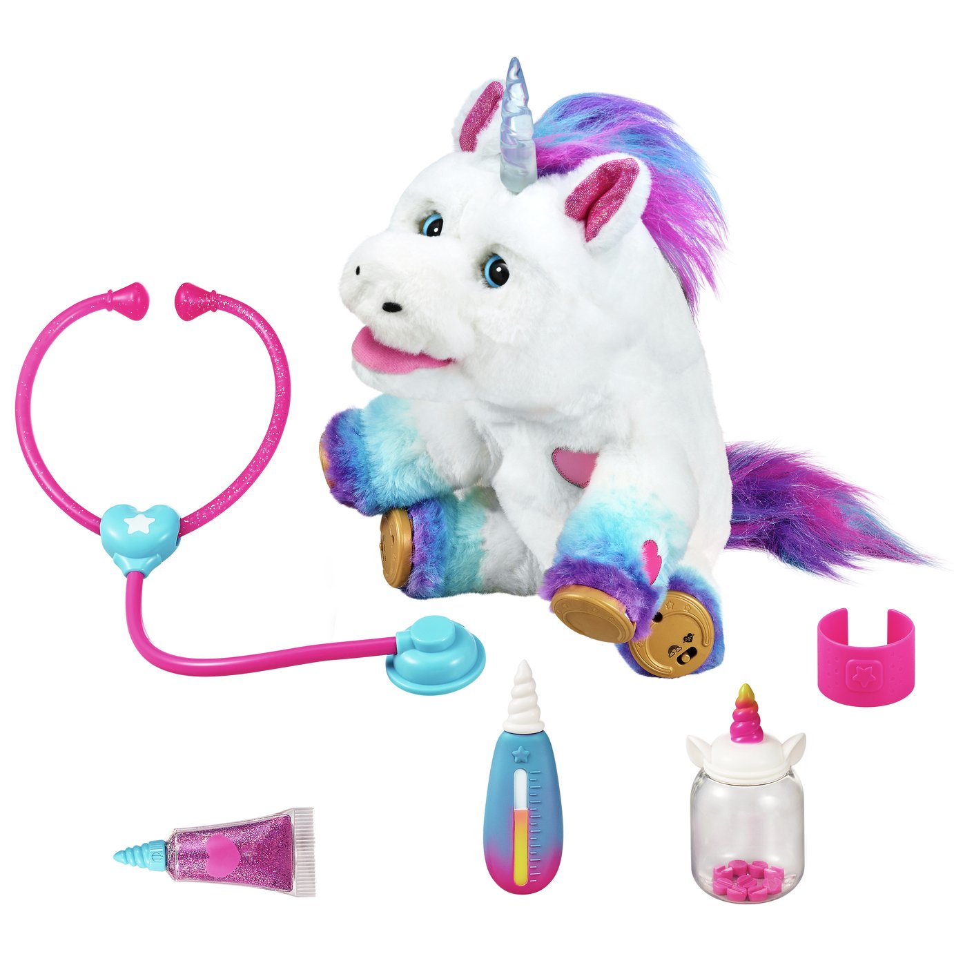 little live pets rainglow unicorn vet set