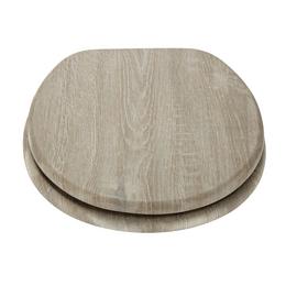 Argos Home Wood Effect Toilet Seat - Grey