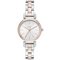 DKNY Silver Dial Ladies Two Tone Strap Watch