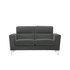 Argos Home Campbell 2 Seater Leather Sofa - Charcoal