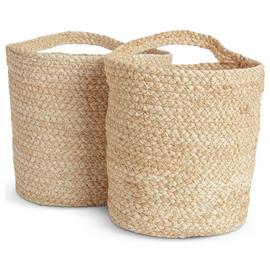 Habitat Corn Husk Woven Hanging Basket - Natural