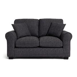 Argos Home Lisbon Fabric 2 Seater Sofa - Charcoal