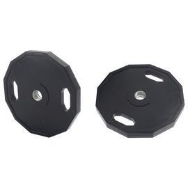 Pro Fitness Olympic Rubber Weight Plates 2 x 25kg