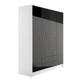 Argos Home Malibu 4 Door 3 Drawer Wardrobe