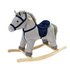 Chad Valley Grey and Blue Cord Rocking Horse