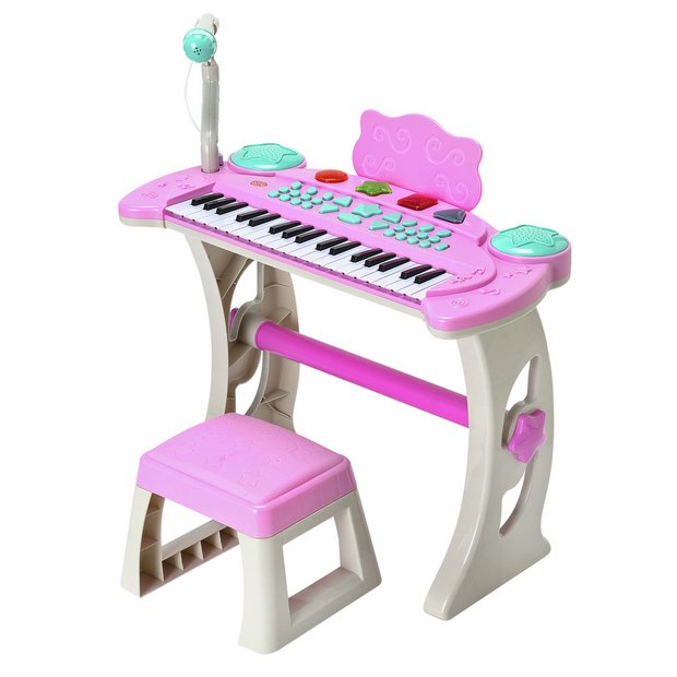 Pink piano deals stool