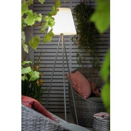 Habitat Home Warm White Outdoor Tripod USB LED Solar Lamp