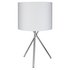 Argos Home Tripod Table Lamp - Chrome & White