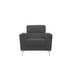 Argos Home Campbell Leather ArmchairCharcoal