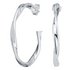 Revere 9ct Sterling Silver Twist Hoop Earrings