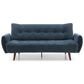Kyoto Roman Fabric Sofa Bed - Navy