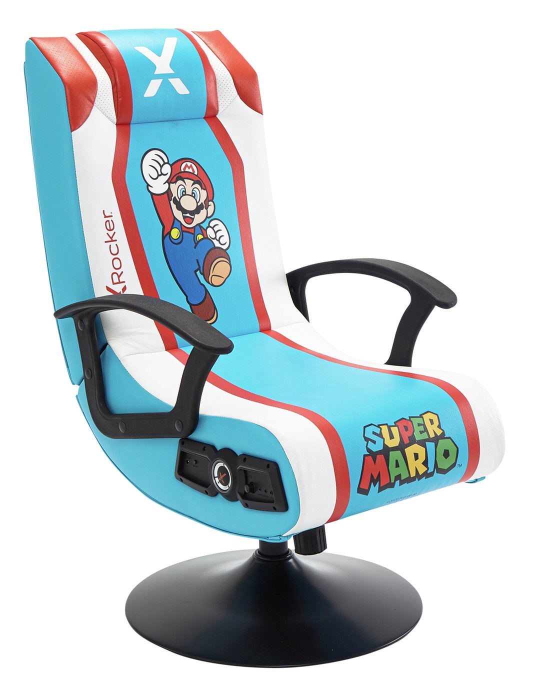 x rocker super mario stereo audio gaming chair