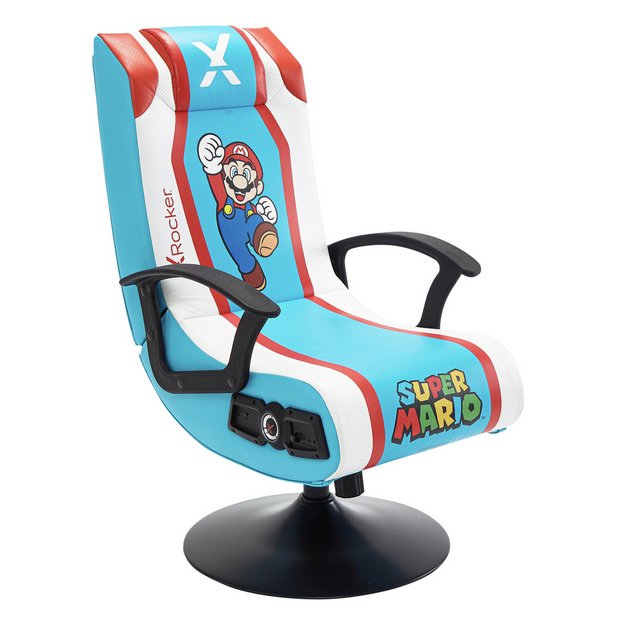 buy x rocker super mario edition 2 1 audio gaming chair gaming chairs argos