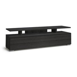 Habitat Floating Top TV Unit - Black & Brown