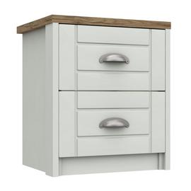 Kielder 2 Drawer Bedside Table