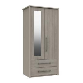 Lancaster 2 Door 2 Drawer Mirror Wardrobe