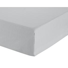Habitat Cotton Rich 180 TC Plain Dove Grey Flat Sheet-Single