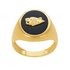 Revere 9ct Gold Plated Sterling Silver Jaguar Signet Ring U