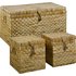 Argos Home Large Water Hyacinth Wicker Chest & 2 Boxes