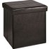 Argos Home Small Leather Effect Ottoman - Brown