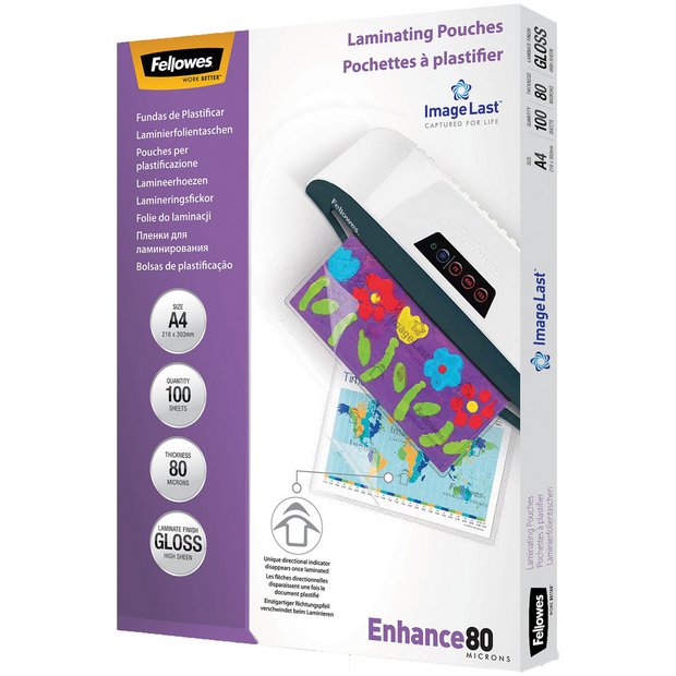 Winc Laminating Pouches A4 80 Micron Gloss Pack 100