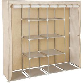 Argos Home Triple Modular Metal Framed Jute Fabric Wardrobe