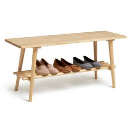 Habitat Swen 1 Shelf Shoe Bench - Oak