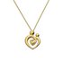 Moon & Back 9ct Gold Plated Silver Mother & Child Pendant