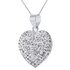 Revere Sterling Silver Crystal Dome Heart Pendant