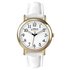 Limit Ladies' Quartz Gold Plated White Strap Watch
