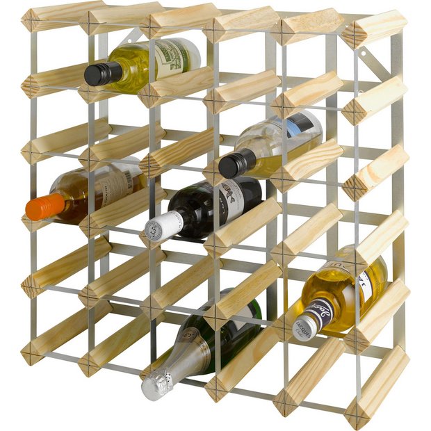 Buy HOME 30 Bottle Wooden Wine Rack at Argos.co.uk Your Online Shop