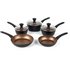 Salter Diamond Tech 5 Piece Copper Pan Set