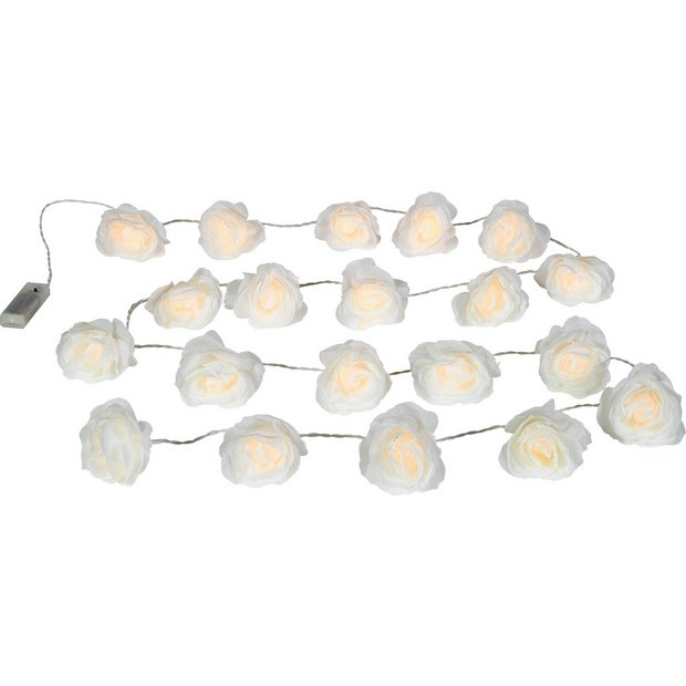 Buy HOME Cream Rose LED String Lights Set of 20 at Argos.co.uk Your