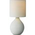 HOME Round Ceramic Table Lamp - Cotton Cream