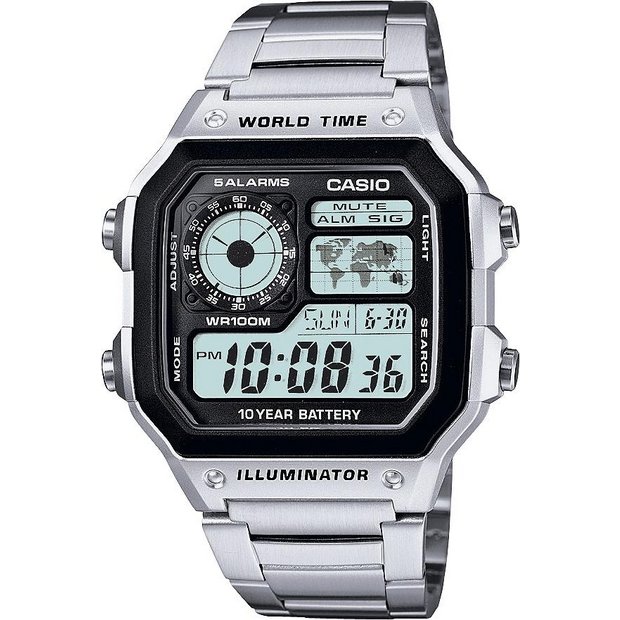 Casio illuminator watch shop argos