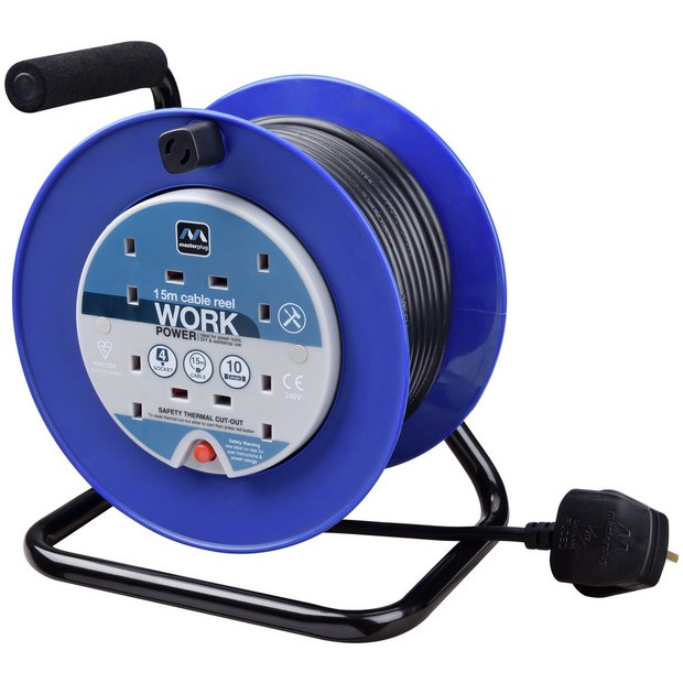 Buy Masterplug 4 Socket Cable Reel 15m at Argos.co.uk Your Online