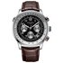 Rotary Men's Brown & Black Chronograph Leather Strap Watch