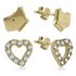 Radley 18ct Gold Plated Sterling Silver Dog & Heart Earrings