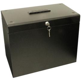 Cathedral A4 Metal Box File - Black