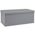 Argos Home Extra Large Faux Leather Stitched Ottoman - Grey